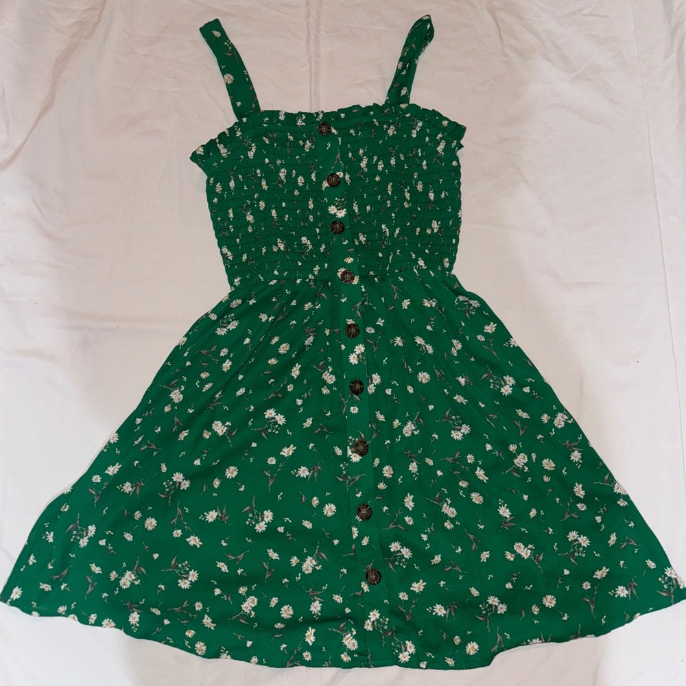 Jessica Simpson Green Floral Dress 👗